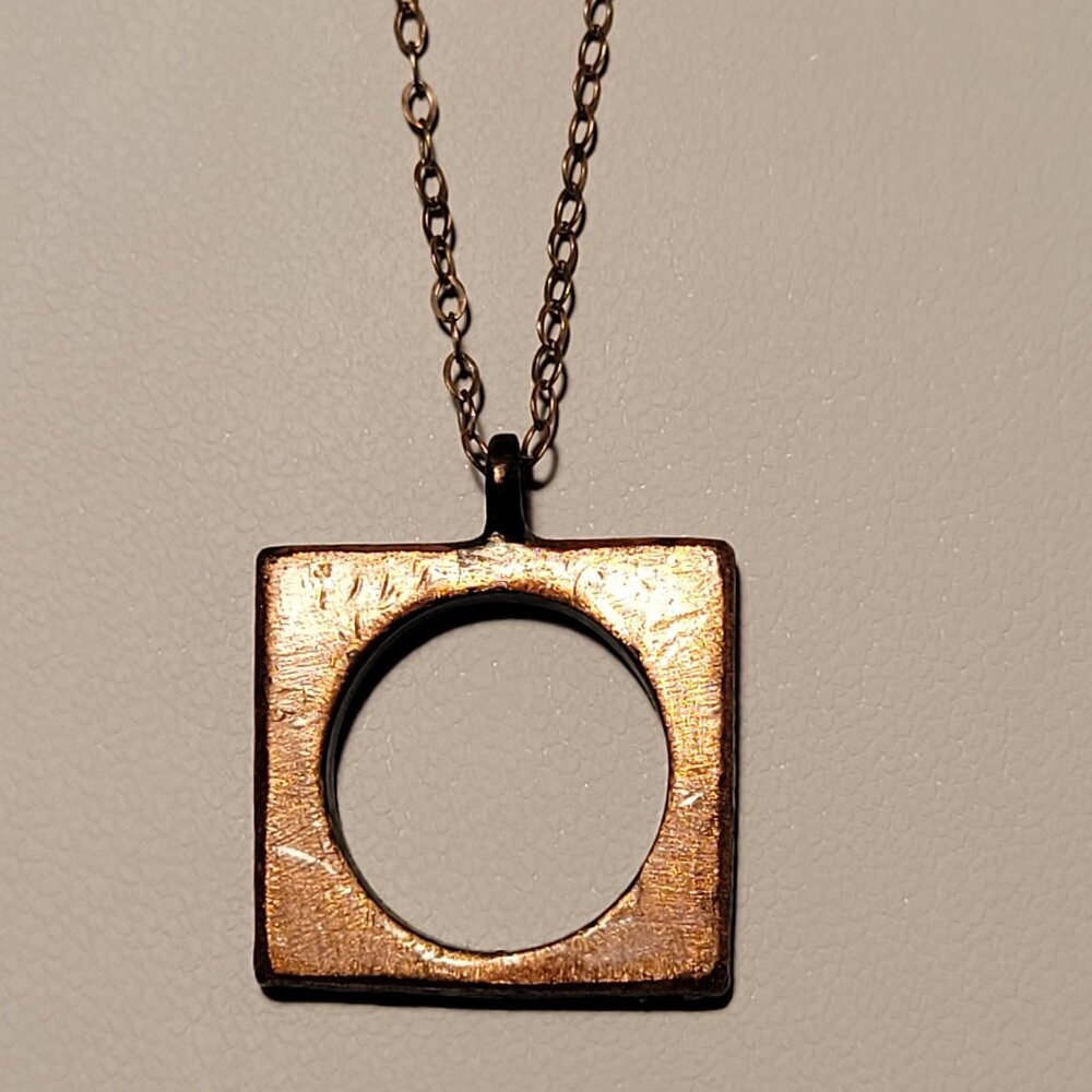 Handmade Copper Pendant Necklace